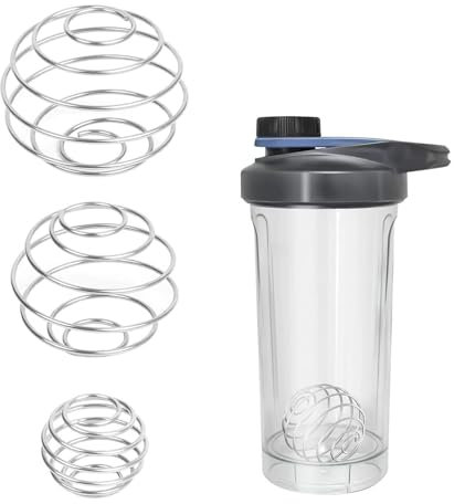 3 Pcs Protein Shaker Ball Set in Stainless Steel - Wire Agitator for Mixed Protein Drinks (3 Sizes)