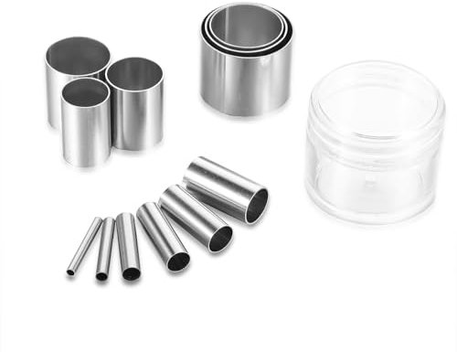 12Pcs Circular Cutter Stainless Steel Round Circle Polymer Clay Cutters Dotting Baking Indentation Mold Hole Hollow Punch Cutter Set for Polymer Clay Pottery Ceramics Handmade Craft