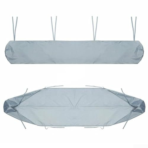 Floweringbeter Housse de protection imperméable pour auvent de terrasse, sac de rangement résistant aux intempéries, protection contre la poussière, pour auvents rétractables manuels (3,5 m, gris)
