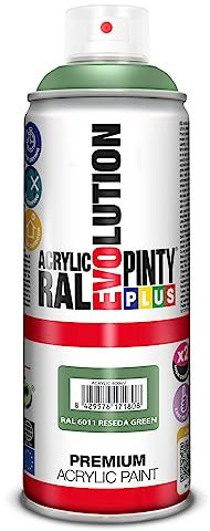 PINTYPLUS EVOLUTION Pintura spray Acrílica Brillo 520cc Reseda green Ral 6011