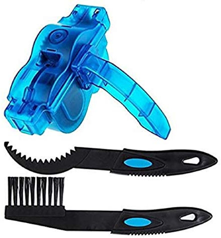 BeiLan Fahrrad Kettenreinigungsgerät,Fahrrad Kettenreiniger Reinigung Scrubber Pinsel-Werkzeug im Set mit Ritzelbürste Schnelles Sauberes Werkzeug für Alle Arten von Fahrrad Kettenreinigung