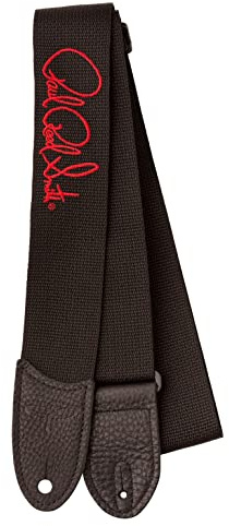 PRS Signature Logo 2 Poly Guitar Strap, Red/Black