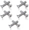 EIHI 10 pezzi, M6 x 50 mm Vite a testa bombata con esagono incassato, acciaio inox filettatura completa, a testa piatta