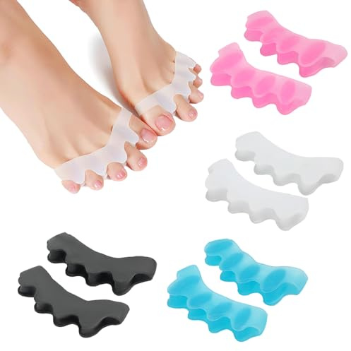 Toe Separators & Toe Spacers – Silicone Gel Bunion Corrector Set