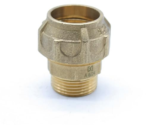 DOJA Barcelona | Raccordo Dritto Maschio Polietilene PE a Compressione 25x3/4 | Connettore per Progetti di Precisione | Sistemi d'Acqua