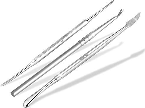 Maniküre-Set mit Nagelhautschieber Pusher Eckenfeile Nagelhautmesser