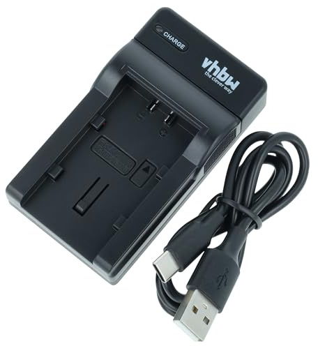 vhbw USB Ladegerät kompatibel mit JVC BN-VG121U, BN-VG121US, BN-VG107E, BN-VG108E Kamera Camcorder/Akku - Ladeschale, Ladeanzeige, 4,2 V