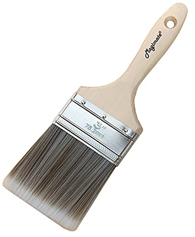 Magimate 3-Inch (76mm) Double Thick Chip Paint Brush – Versatile Stain Brush Wood Handle for Furniture, Walls, Fences, and Murals – Smooth Gesso, Plaster, Polyurethane, and Varnish Wide Paintbrush
