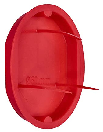 Voxura Signaldeckel rot Ø 60mm für Unterputz-Gerätedose Unterputzdose Schalterdose Verteilerdose rund UP 150 Stück