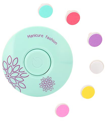 Elektrischer Baby-Nagelschneider, Tragbares Baby-Nagelfeile-Set mit 6 Schleifköpfen Baby-Zehennagel-Fingernagel-Runddesign-Trimmer für Säuglinge, Kleinkinder, Kinder und Erwachsene, Rot und(Grün)