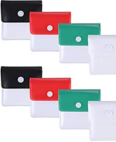 Westhood Aschenbecher, Taschenaschenbecher, 8 Packungen, wiederverwendbar, PVC-Aschenbecher, tragbar, Mini-Crazy-Tasche