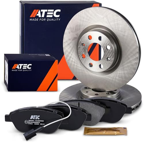 ATEC Germany Set freni asse anteriore incl. dischi freno Ø 284 mm ventilati + pastiglie freno anteriori Compatibile con FIAT GRANDE PUNTO (199_)