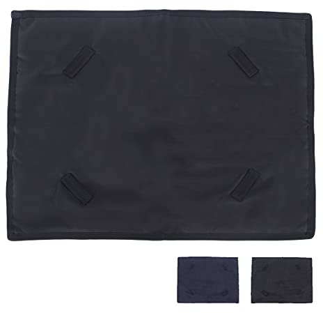 netproshop Turnout Bauchlatz für Pferdedecken Gr. 125-165 200gr Füllung mit Kreuzbegurtung, Groesse:L, Farbe:Schwarz