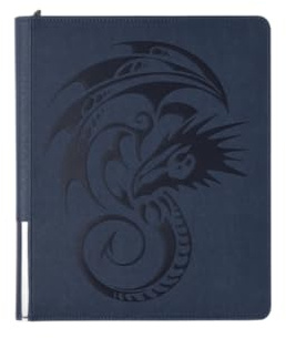 Dragon Shield Zipster Regular Binder | 20 Sideloading 18-Pocket Pages, Robust D-lock Rings, Trading Card Album for Pokemon, MTG, YuGiOh, TCG, OCG & Sports Cards | Midnight Blue