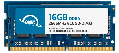 OWC 32GB (2X16GB) DDR4 RAM Compatible With Synology DiskStation DS1522+ 2666MHz PC4-21300 CL19 ECC SODIMM 2Rx8 1.2V Memory Upgrade