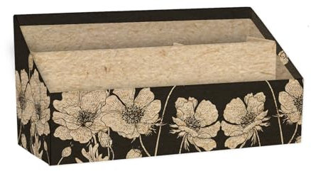 Clairefontaine 116053C - Briefablage/Zeitungsständer Le cerisier blanc, 25x10x14 cm, praktisch und elegant, Kraft, 1 Stück