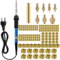 Kit de soldador, juego de fallas de soldadura roscadas, inserto roscado, temperatura ajustable, con 130 insertos roscados M2/M3/M4/M5/M6/M8