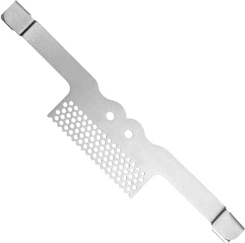 Grease Gate Spatula Holder Rib Food Screen Griddle Spatula Holder Grill Food Net Holder Non-Slip Grill Food Screen Stainless Steel Grill Oil Trap Multifunctional Magnetic Grid