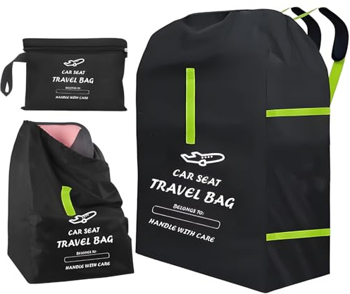 YooGoal Borsa da viaggio per seggiolino auto, copertura per seggiolino auto portatile per aereo, grande borsa impermeabile con tracolla per seggiolini per bambini