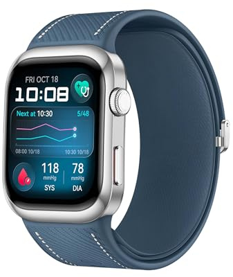 HUAWEI Watch D2 Smartwatch, 1.82 AMOLED, Ambulante Blutdruckmessung, EKG, Schlafatmung, SpO2, smarte Lifestyle-Funktionen, Health Glance, Bluetooth-Anruf, kompatibel mit iOS & Android™, Blau