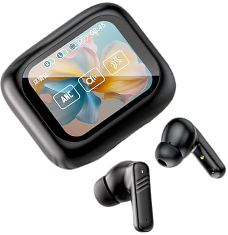 Renchey Auriculares Inalámbricos, Auriculares Inalámbricos Compactos Intrauditivos, Estuche de Carga con Control Táctil Cancelación de Ruido Larga Duración de Batería, Cancelación De Ruido para
