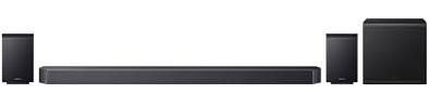 Samsung Q-serie Soundbar HW-Q930H/XC 9.1.4 Canali, Full Surround Subwoofer, Rear Speaker, Wireless Dolby Atmos, Q-Symphony, SpaceFit Sound Pro, Connessione TV Wireless, 2026
