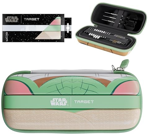 Target Darts Star Wars Grogu BOA Wallet | Premium Disney Dart Case with Character Design, Swiss Point Tip Storage, Rigid Outer Shell & Organised Accessories Holder
