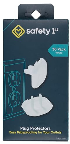 Safety 1st Electrical Outlet Baby Proof Covers, Secure Outlet Plugs, Baby Proofing, 36 Count