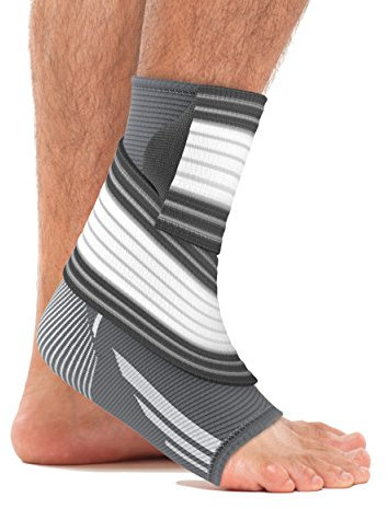 bonmedico Sprunggelenkbandage, Einstellbares bandage fußgelenk, Flexible Knöchelbandage, Ultra Dünn Fußbandage, Rechte und Linke Fußgelenk, für Damen & Herren