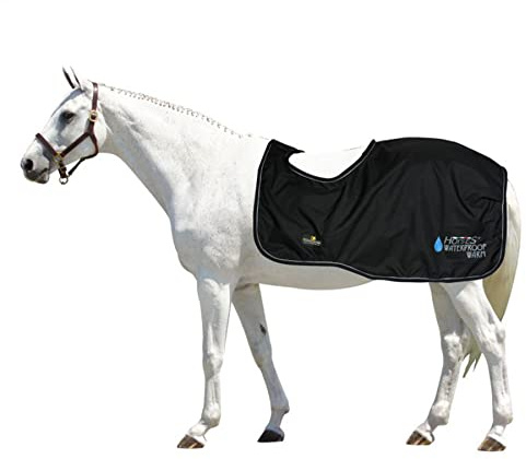 Horses, Coprireni Waterproof Warm, Impermeabile, Morbido, Comodo e Caldo, Resistente, Nero 145 cm