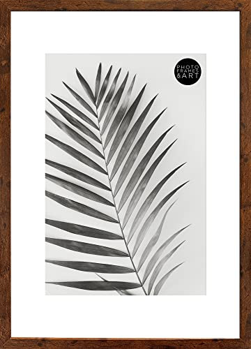 pf+a Rustic Effect Frame For A3 Print - Styrene Window - Oxford Rustic A2 For A3 Photo Frame / A3 Frame With Mount