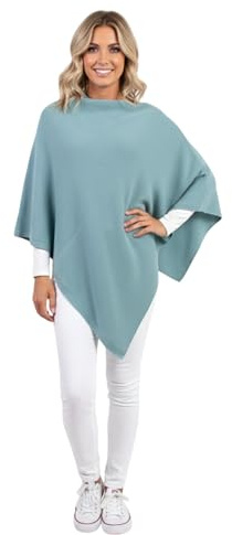 Marenza Poncho Mujer Cachemira Mixta Made in Italy