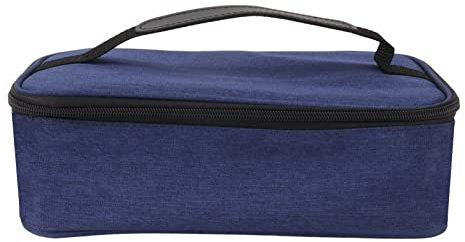 Borsa Termica per il Pranzo Al Sacco, Contenitori per il Pranzo Borse per Snack Riutilizzabili, Borsa Termica per il Pranzo in Tessuto Oxford a Tenuta Stagna di Grande Capacità da 3,2 Litri per(Blu)