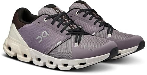 On Cloudflyer 4 Laufschuhe für Damen, Grau, Weiß (Shark, Pearl), Erwachsenengröße 40