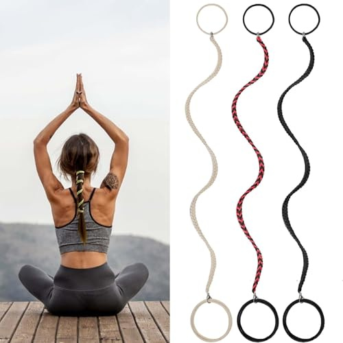 3 Packs 16 Elastic Spiral Hair Ties for Wind Water Sports, No Damage Strong Braided Pony Tails Wrap Holders for Short Thin Fine Hair (Mix Color)