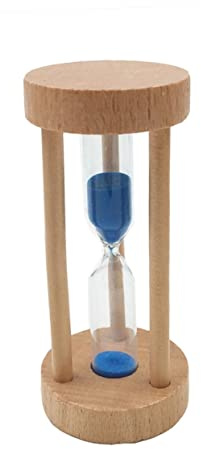 CONGARTENO Sablier Bois Bleu Timer Décoratif Minuteries pour Bureau Maison Patience