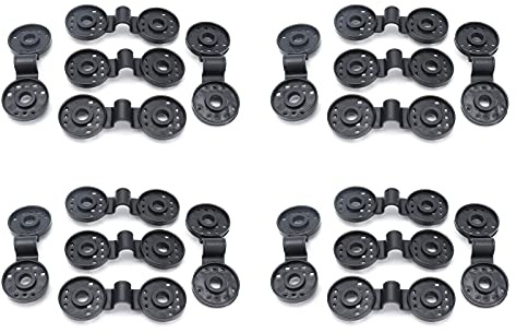 SIWOTED 20Pcs Shading Net Clips Black Sunshade Cloth Fasteners Greenhouse Clamps Tools Accessories