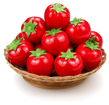 Generic Konstgjord Tomatdekor 6 St Verklighetstrogna Rött Skum för Köksträdgårdsbordsdekoration