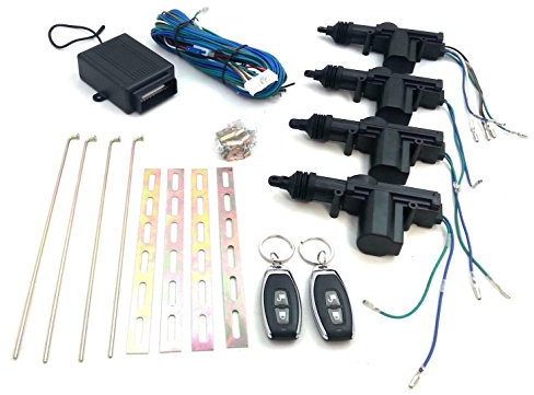 Other 4 DOOR UNIVERSAL CAR SECURITY REMOTE CENTRAL LOCKING KIT + 2 REMOTES FOBS KEYS