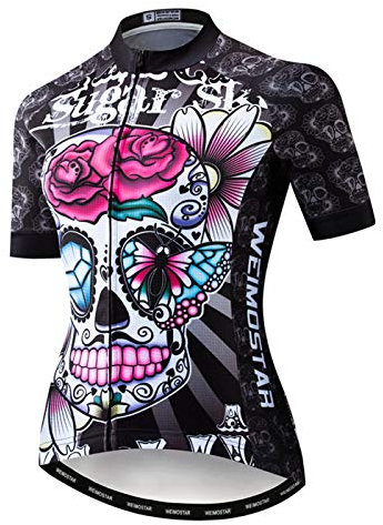 Damen Radtrikot Sommer Kurzarm Fahrrad Shirt Atmungsaktive Fahrradjacke 4cf2202