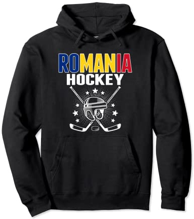 Romania Ice Hockey Fans Jersey Support Romanian Hockey Team Pullover Hoodie