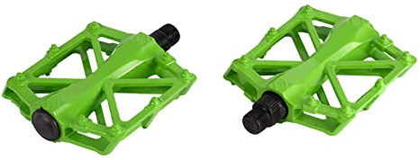 Pedali antiscivolo in alluminio per bici da strada, pedali per bicicletta resistenti e leggeri, adatti per il ciclismo - colore verde