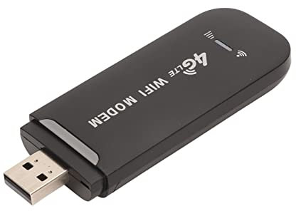 Enrutador WiFi USB 4G L E, 150Mbps Soporta 10 Usuarios Módem USB 3g Portátil Módem Ho SPO Móvil Adaptadores de Red WiFi para Portátiles Tarjeta Negra Dongle con Tarjeta SIM Slo