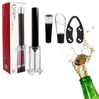 Wino The Go Wine Ouvre-bouteille avec pompe à air Algal-Bloom Wino The Go Wine Opening, pompe décapsuleur pour accessoires de vin