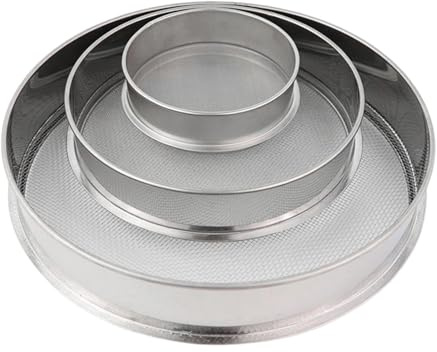 Mxshc Tamiz para Suelo | Juego de 3 Piezas de criba Fina y Resistente de Malla de Acero Inoxidable - Herramienta Tamizadora para Tierra,para Hogar, Jardín, y Suelo