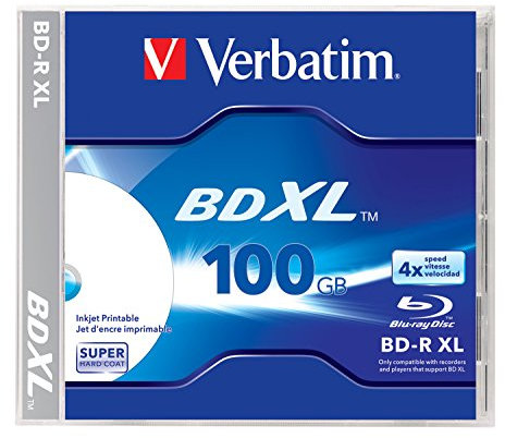 Verbatim BD-R XL 100GB, SINGLE PACK, 4X Schreibgeschwindigkeit
