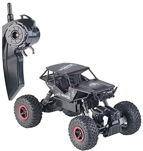 Simulus Monstertruck: Ferngesteuerter Monster-Truck Rock Crawler, 2,4-GHz-Funk, 12 km/h (RC Car, Kinderauto, Ferngesteuertes Spielzeug)
