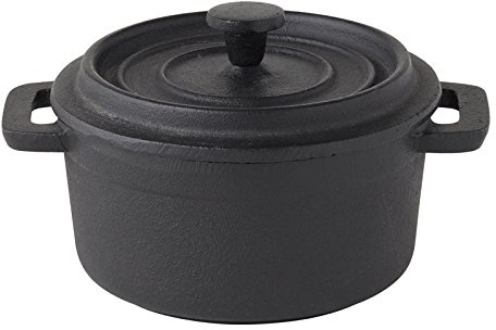 Utopia Cast Iron & Boards, MH0009-000000-B01006, Round Casserole 4 (10cm) - 9oz (26cl) (Box of 6)