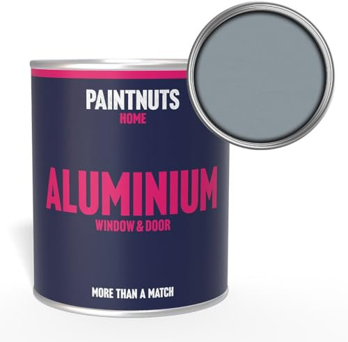 Paintnuts Aluminium Window & Door Paint - RAL-7001 - SILVER GREY Gloss 500ml Tin