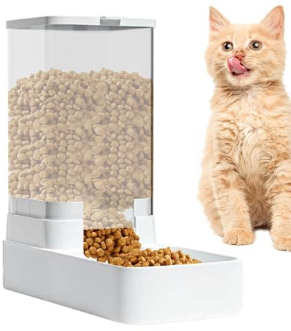 Futterspender Katze, Automatischer Katzenfutterautomat,Automatischer Hundefutterspender, Automatischer Wasserspender Für Hunde Und Katzen, 3,8 L Futterspender Für Hunde Und Katzen, Wasserspender,